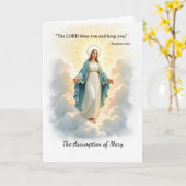 Carte L'Assomption de la Paix et des Bénédictions de Mar (Fleur jaune)