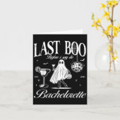 Carte Last Boo Before I Say Do Bride Ghost Bachelorette  (Fleur jaune)