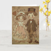 Carte Lasting love Valentine's (Fleur jaune)
