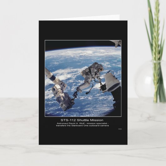 Carte L'astronaute David A. Wolf transfère l'O droit (Devant)