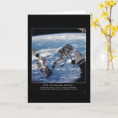 Carte L'astronaute David A. Wolf transfère l'O droit (Fleur jaune)