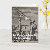 Carte l'astronome (Fleur jaune)