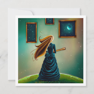 Carte L'astronome - Mini impression