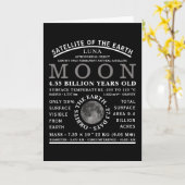 Carte L'astronomie détaillée de la lune (Fleur jaune)
