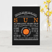 Carte L'astronomie détaillée du Soleil (Fleur jaune)