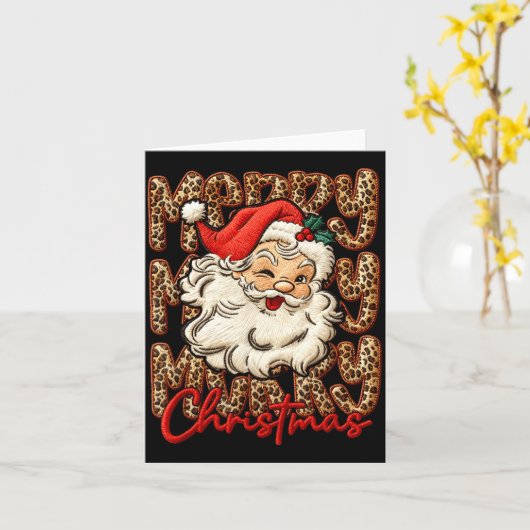 Carte Latch Hook Yarn Crochet Coquette Merry Christmas L (Fleur jaune)