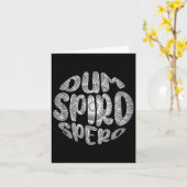 Carte Latin Phrase Dum Spiro Spero Motivation Langue E (Fleur jaune)