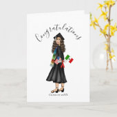 Carte Latina avec drapeaux et diplôme (Fleur jaune)