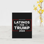 Carte Latinos pour Trump 2024 (Fleur jaune)