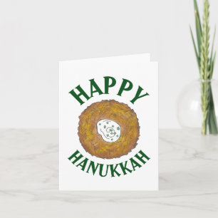 Carte Latkes Happy Hanoukka Chanukah Jours fériés juifs