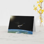 Carte L'Atlas V541 Lance Le Véhicule En Orbite. (Fleur jaune)