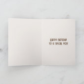 Carte Latte souriant pour anniversaire (Intérieur)