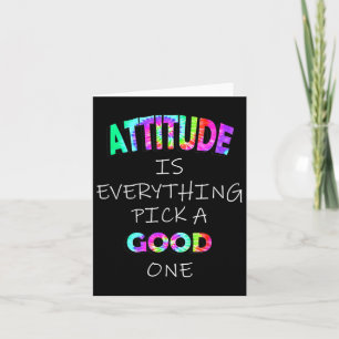 Carte L'Attitude Est Tout Choisir Une Bonne Citation Gra