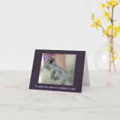 Carte L'attitude humoristique de Persian (Fleur jaune)