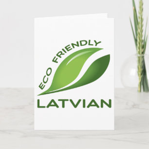 Carte Latvian. amical d'Eco