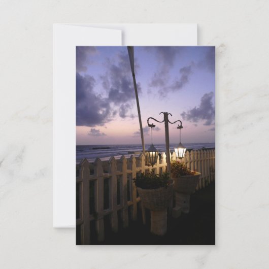 Carte L'aube sur la plage (Devant)