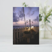 Carte L'aube sur la plage (Debout devant)
