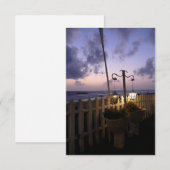 Carte L'aube sur la plage (Devant / Derrière)