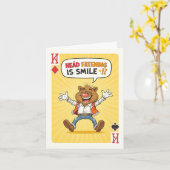 Carte Laugh Deck (Fleur jaune)