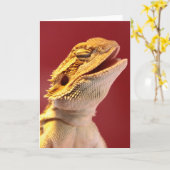 Carte Laughing Bearded Dragon (Fleur jaune)