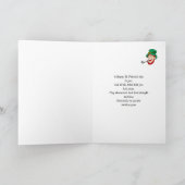 Carte Laughing Leprechaun St Patrick's Day (Intérieur)