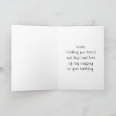 Carte Laura Joyeux Anniversaire Golden Doodle Chiot (Intérieur)