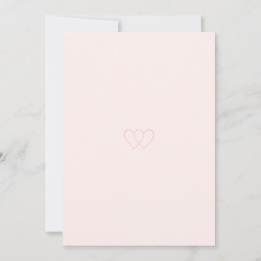 Carte Laurel et mariage Rose Enregistrer la date Invitat (Dos)