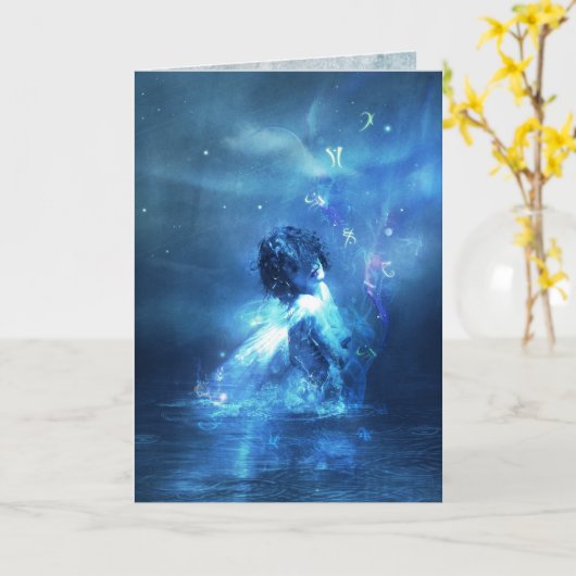 Carte L'aurore Borealis (Fleur jaune)