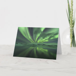 Carte L'aurore de l'Islande. Les lumières du nord