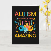 Carte L'autisme embrasse l'extraordinaire (Fleur jaune)