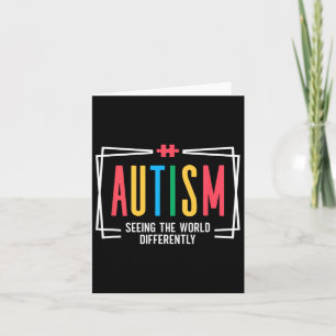 Carte L'Autisme Voit Le Monde Différemment L'Autisme