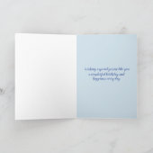 Carte L'automne de Bluebird laisse un joyeux anniversair (Intérieur)