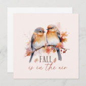 Carte L'Automne Est Dans L'Air (Devant / Derrière)