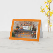 CARTE L'AUTOMNE EST DANS L'AIR **AUTOMNE SOUHAITS D'ANNI (Fleur jaune)