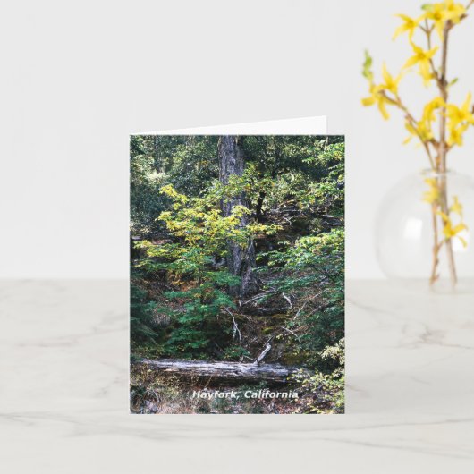 Carte L'automne est là....... (Fleur jaune)