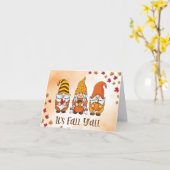 CARTE L'AUTOMNE EST LÀ ET "HALLOWEEN" EST TROP (Fleur jaune)