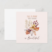 Carte L'Automne Est La Preuve Que Le Changement Est Beau (Devant / Derrière)