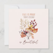 Carte L'Automne Est La Preuve Que Le Changement Est Beau (Devant)