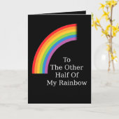 Carte L'Autre Moitié De Mon Arc En Ciel (Fleur jaune)