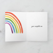 Carte L'Autre Moitié De Mon Arc En Ciel Vous Me Compléte (Intérieur)