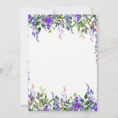 Carte Lavande Connais-tu bien la mariée ? (Dos)