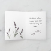 Carte Lavande flowers (Intérieur)