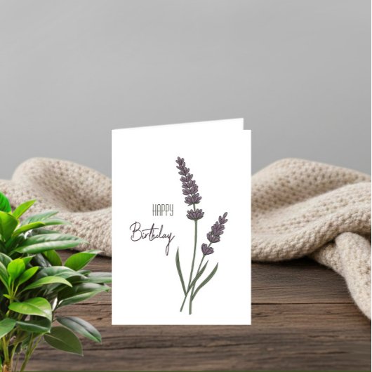 Carte Lavande flowers