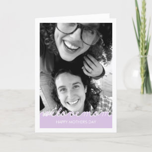Carte Lavande heureuse de sorties de coupe de maman