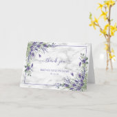 Carte Lavande Rustique Eucalyptus Green Photo (Fleur jaune)