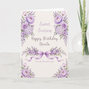 Carte Lavande Sweet Sixteen