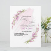 Carte Lavander, fleur sauvage aquarelle (Debout devant)