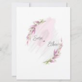 Carte Lavander, fleur sauvage aquarelle (Dos)