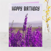 CARTE LAVENDER BANNITHDAY GREETING CARDS (Fleur jaune)