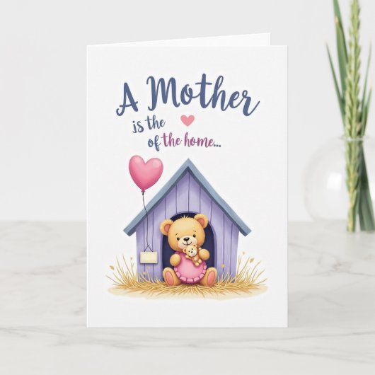 Carte Lavender Bear Hugs Card (Devant)
